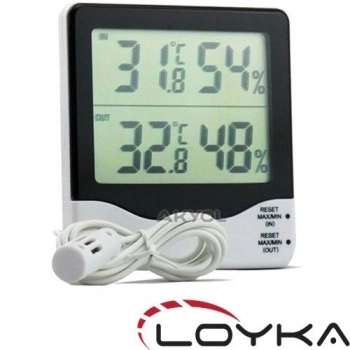 Loyka H300 İç ve Dış Ortam Sıcaklık ve Nem Ölçer