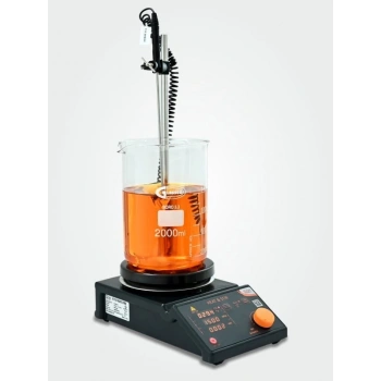 Manyetik Karıştırıcı - Dijital Led Ekran - 150 mm - 350 C - 1500 rpm - Seramik Tabla