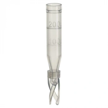 Micro Insert, 0,1ml PP 29 X 6mm, Şeffaf, 10mm Top, With Filling Lines And Attached Plastic Spring 100 Adet