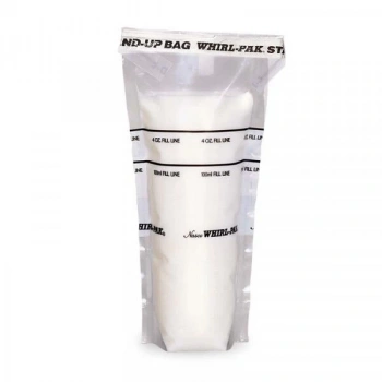 Numune Poşeti, Steril, 7,5 x 18.5 cm Ebatlarında, Yazı Yazmak İçin Beyaz Alan Vardır, Ayakta Durabilen 118 ml 500 Adet