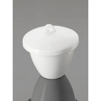 Porselen Kroze Orta Form - Kapaklı - 1150 C - 53x53 mm - 50 ml