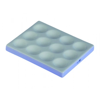 Porselen Plaka 6 Kuyucuklu, Spot Plates, U x D x Y: 115 x 80 x 12 mm, Çap: 36 mm, Derinlik: 11 mm 1 Adet