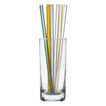 Renkli camdan yapılmış pipetler