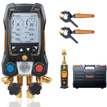 Testo 557S Akıllı Dijital Manifold Seti 4 Yollu Valf