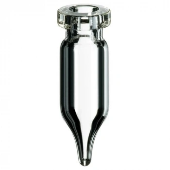 Vial 0,9ml, Mikro Kıvrım Boyunlu, 32 X 10mm, Şeffaf, 1. Hidrolitik Kalite, Konik 100 Adet