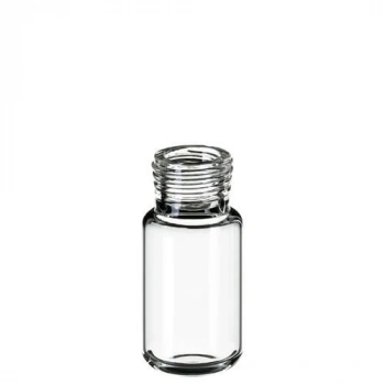 Vial 10 ml, Precision Thread Headspace, 75.5 X 22.5mm, Şeffaf, 1.Hidrolit Kalite, Dibi Yuvarlak (Manyetikik Vidalı Kapak İçin Uygun) 100 Adet