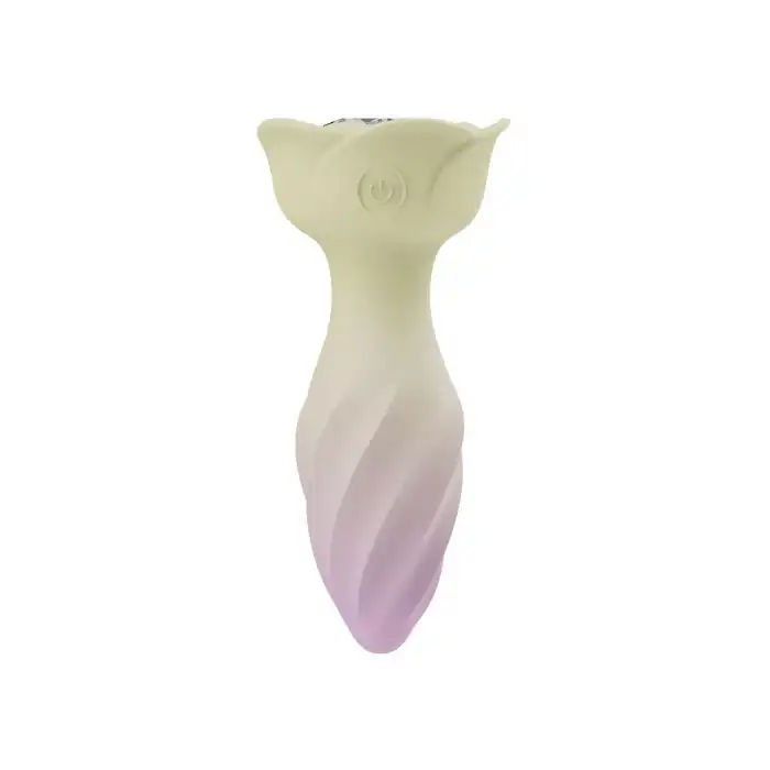 Akıllı Uygulama Kontrollü Çiçek Tasarımlı 360° Döner Vibratör – 10 Mod, Su Geçirmez, USB Şarjlı