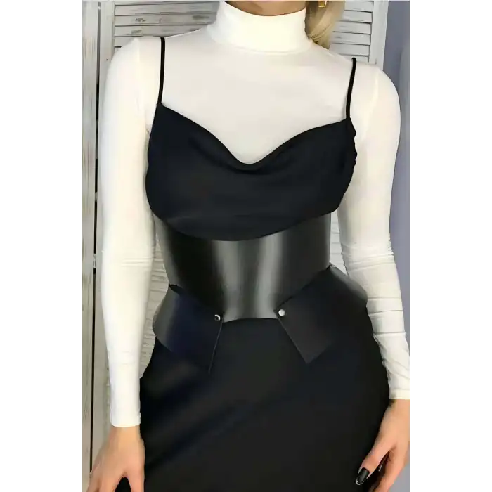 Arkadan 2 Tokalı Şık Deri Kemer - APFT611