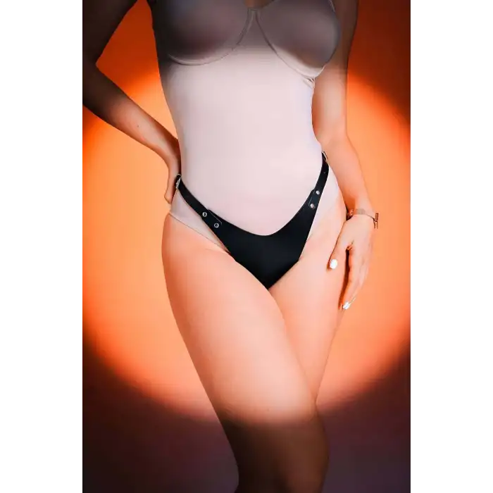 Ayarlanabilir Fantazi Deri G-String Harness, Deri Fantazi Külot - APFT1282