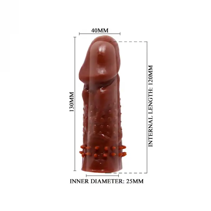 Baile WolfTooth Dokulu Penis Kılıfı & Uzatıcı Sleeve