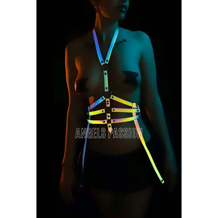 Bayan Fantazi İç Giyim Jartiyer Harness - Özel Tasarım İç Giyim - APFT16
