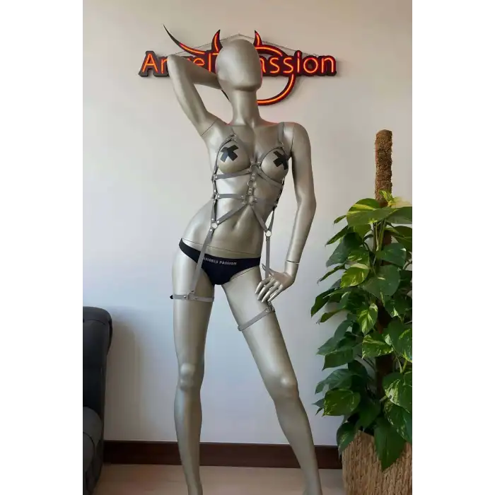 Bayan İç Giyim Dans Kostümleri Reflektörlü Harness - APFT461