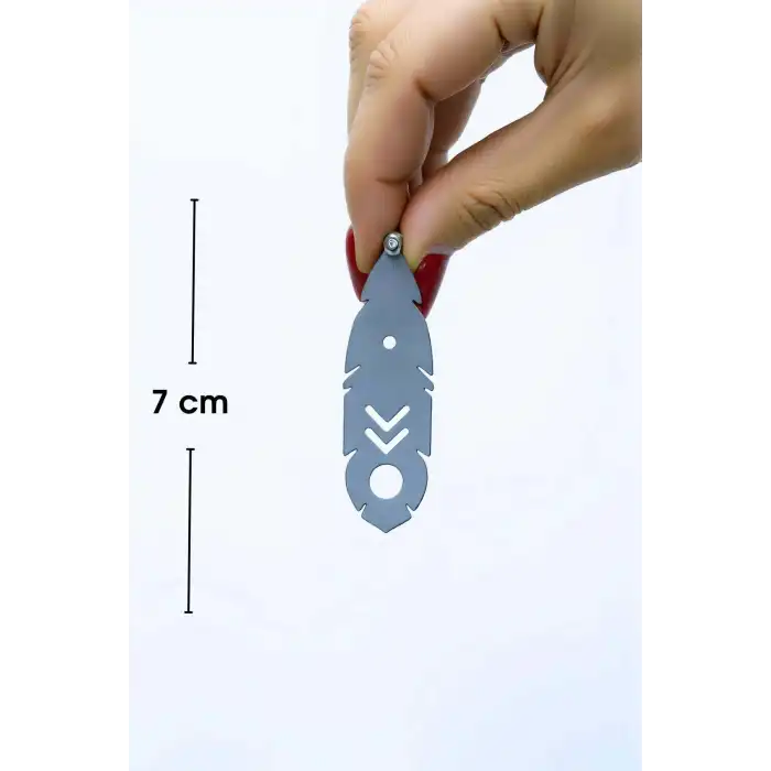 Beyaz Reflektörlü Boho Küpe, Etnik Tasarımlı Lazer Kesim Küpe - APBJ028