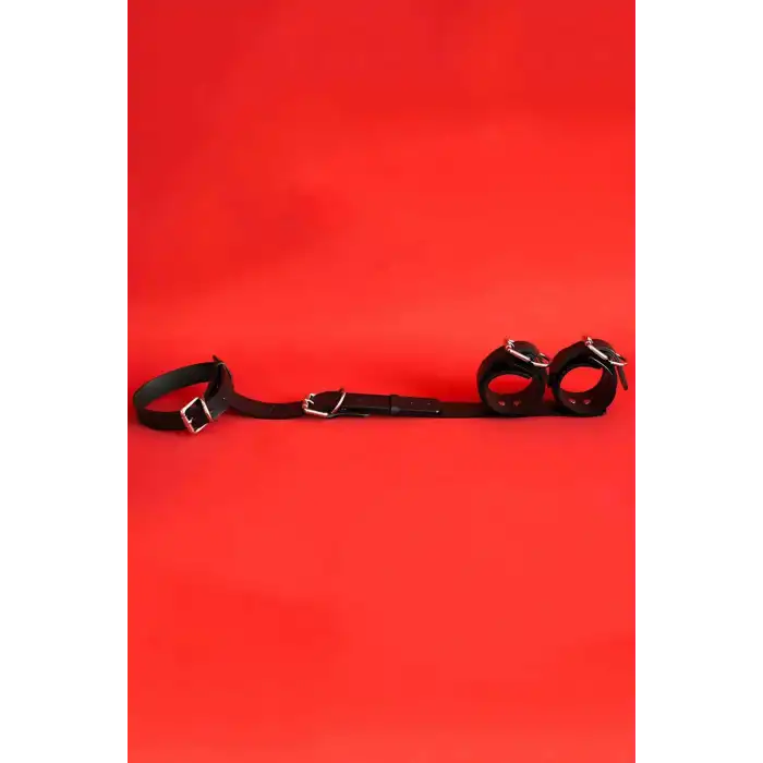 Bilekleri Bağlamalı Seksi Tasma Set - APFT327