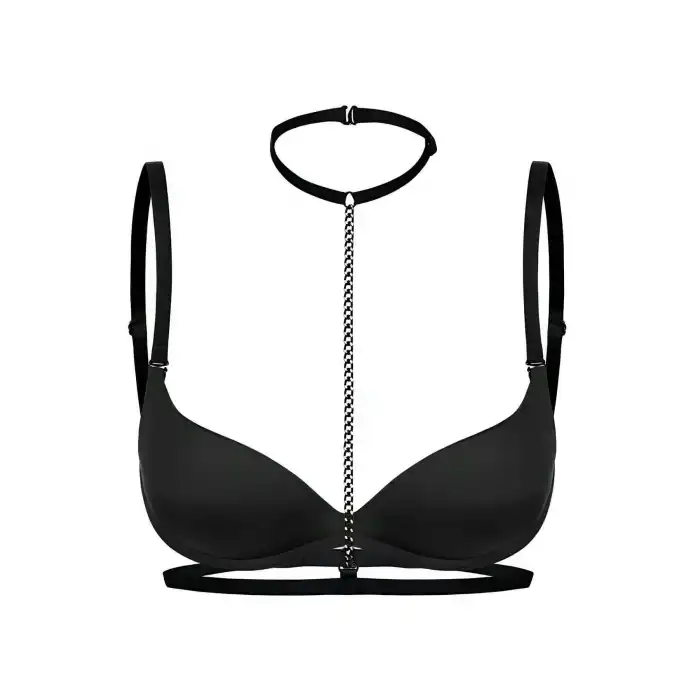 Boyun Bel Arası Zincirli Seksi Choker - APFT48