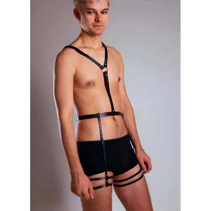 Boyundan Bağlamalı Seksi Erkek Fantazi Jartiyer - APFTM42