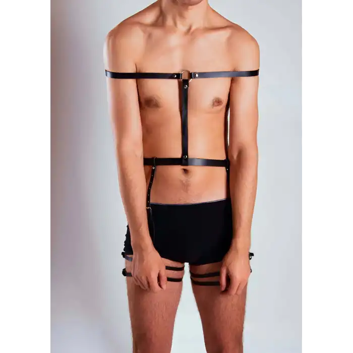 Boyundan Bağlamalı Seksi Erkek Fantazi Jartiyer - APFTM42