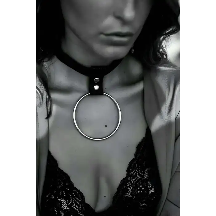 Büyük Halka Detaylı Şık Choker - APFT400