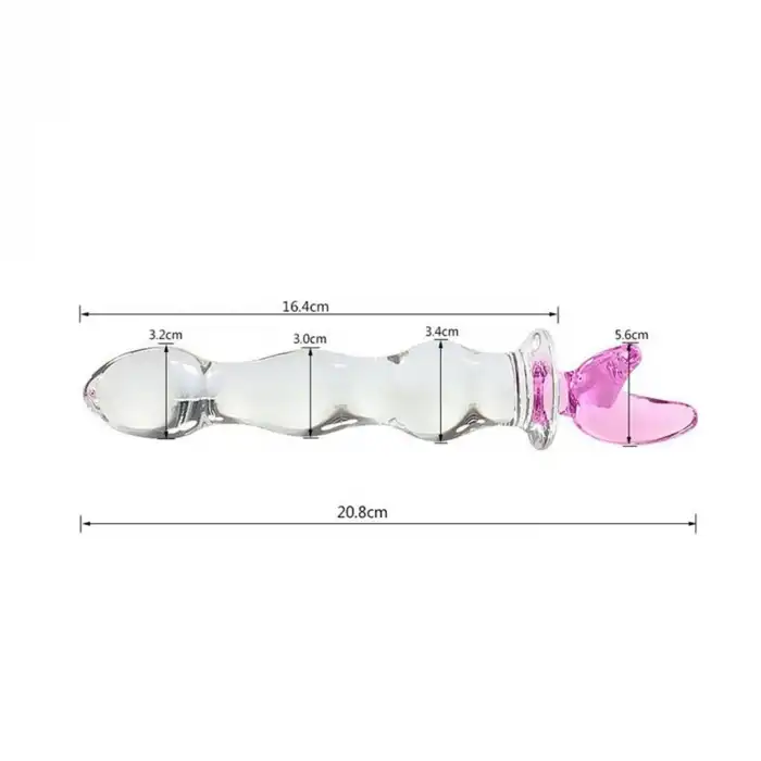 Figürlü Cam Anal Dildo