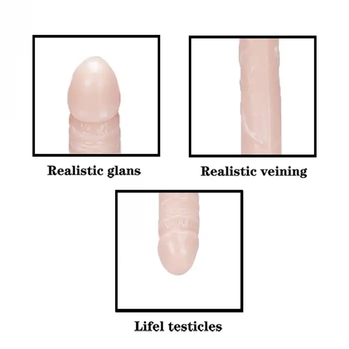 Çift Uçlu Realistik Dildo – 37,5 cm
