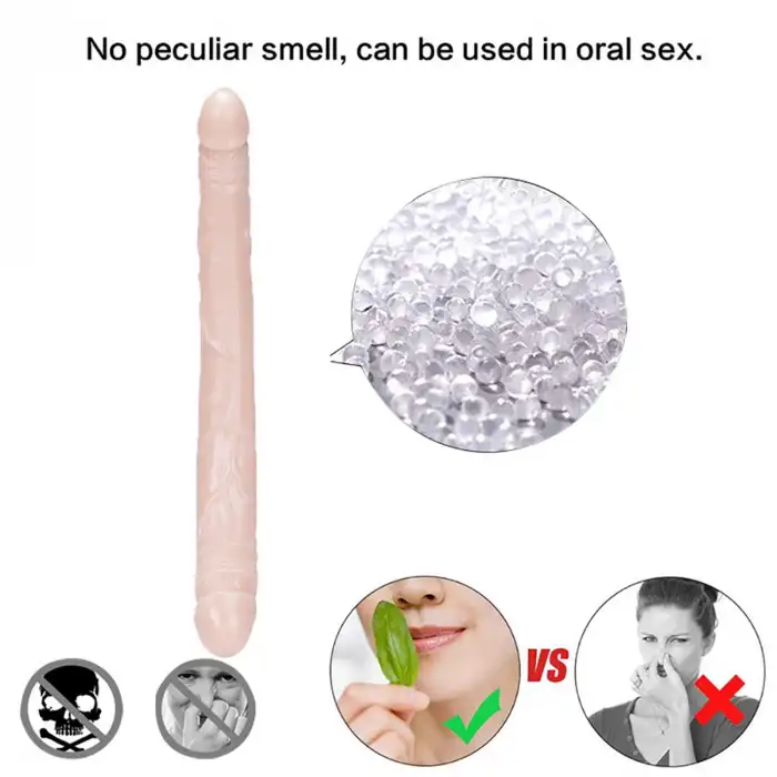 Çift Uçlu Realistik Dildo – 37,5 cm
