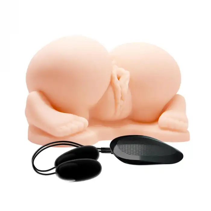 Crazy Bull Titreşimli Real-Skin Vajina & Anal Mastürbatör