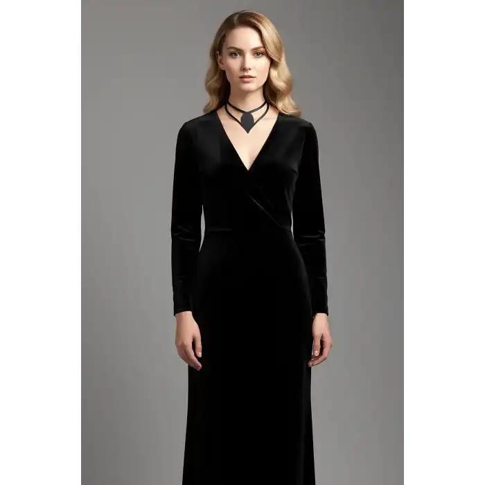 Damla Deri Choker, Deri Choker Kolye - APFT1411