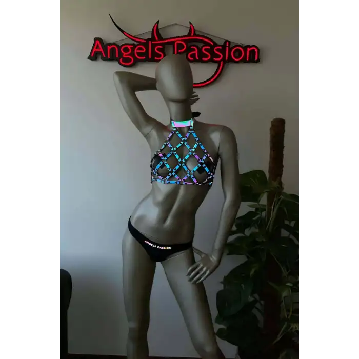 Dansçı Kıyafetleri - Karanlıkta Işıkla Parlayan Büstiyer - APFT443