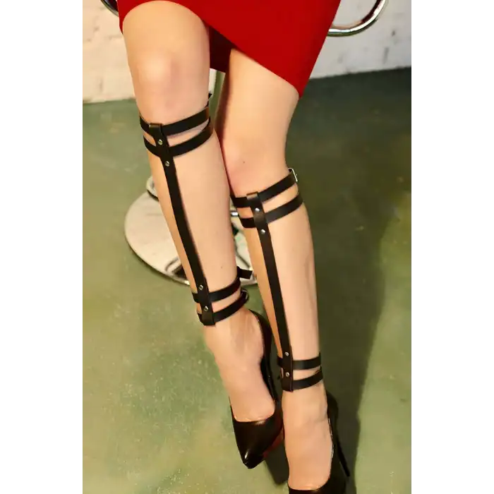 Deri Bacak Harness - Etek ve Şort Altı Deri Aksesuar - APFT593