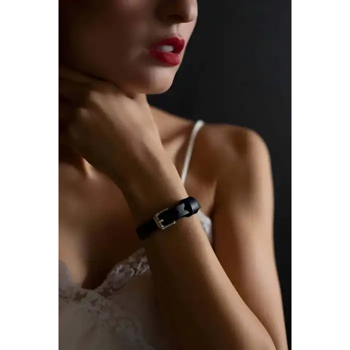 Deri Bileklik, Şık 1 cm Deri Bileklik - APFT1092