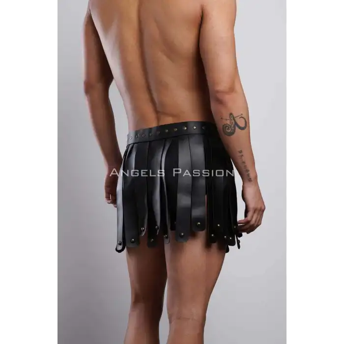 Deri Erkek Etek, Gladyatör Etek, Erkek Cosplay Kostüm - APFTM93