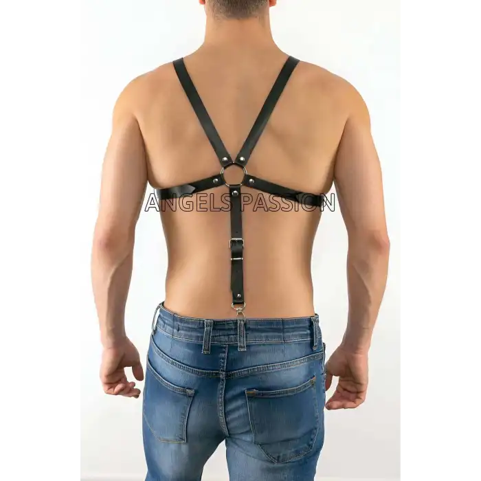 Deri Erkek Fantazi Giyim - Erkek Deri İç Giyim - Erotik Erkek İç Giyim - APFTM12