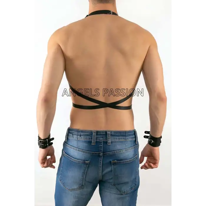 Deri Erkek Göğüs Üzeri Harness - APFTM80