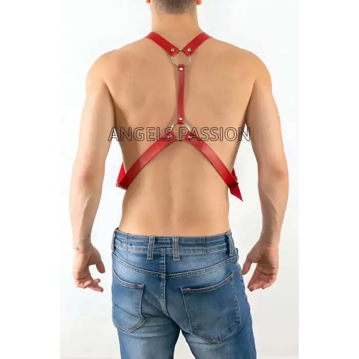 Deri Erkek Harness Pantolon Aksesuar, Göğüs Erkek Harness - APFTM27