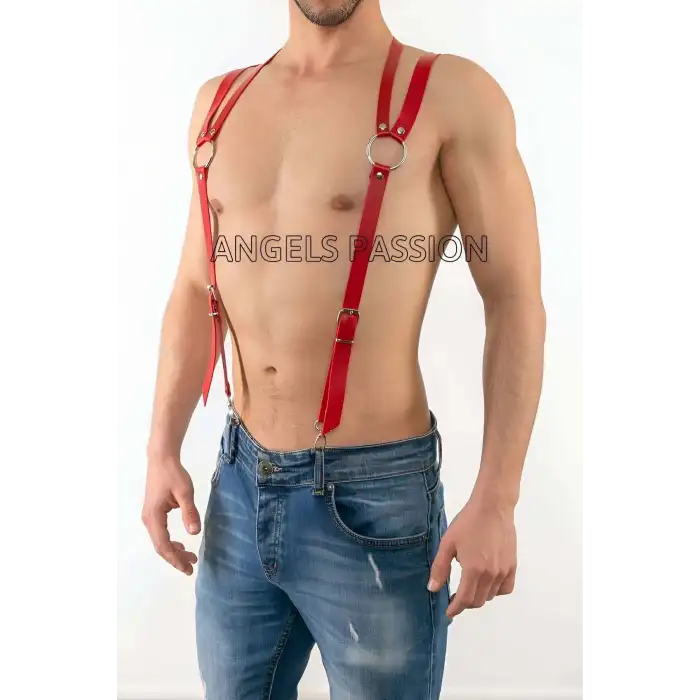 Deri Erkek Pantolon Askısı, Deri Erkek Harness - APFTM10