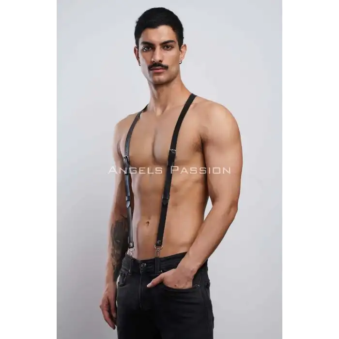 Deri Erkek Pantolon Kemeri, Erkek Askılı Kemer - APFTM37