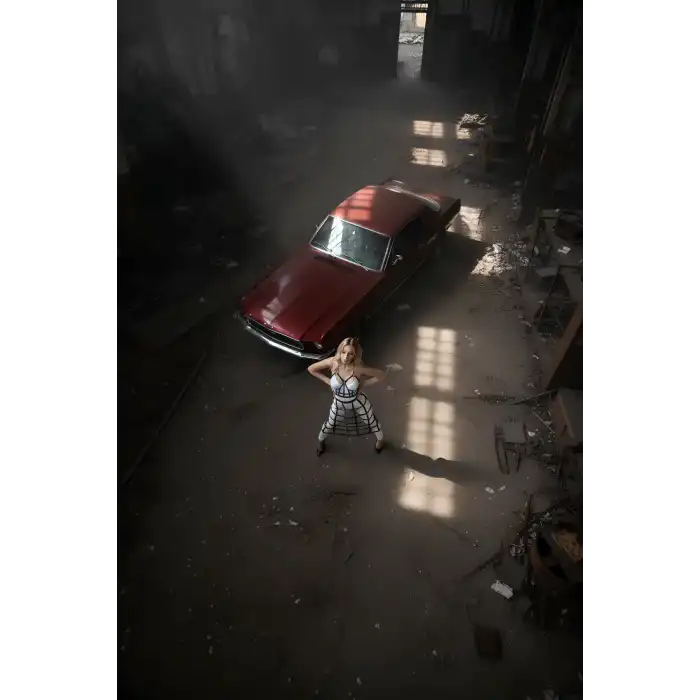 Deri Etek ve Deri Göğüs Harness Takım, Cosplaywear - APFT1013