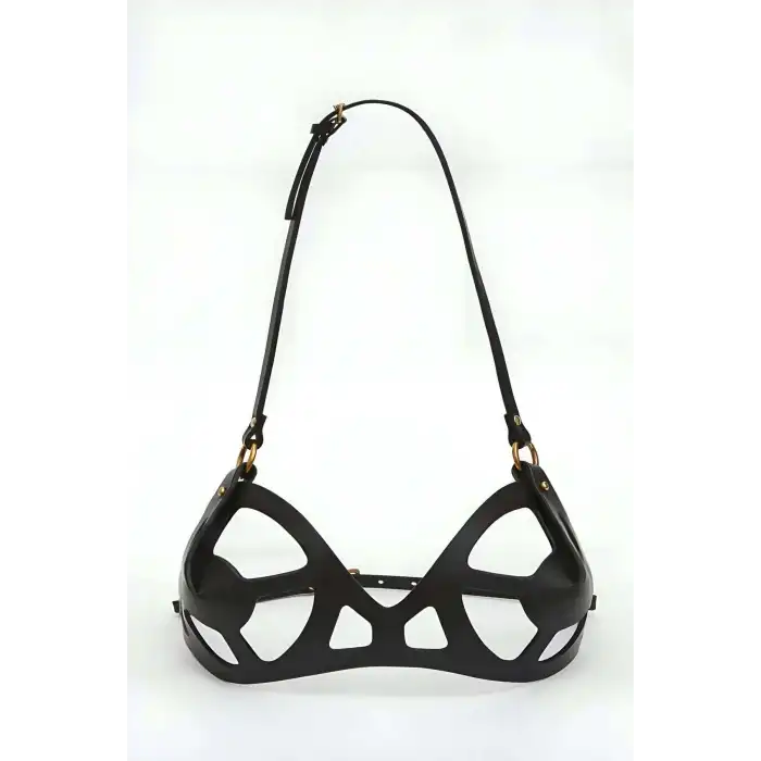 Deri Fantazi Sütyen, Göğüs Harness - APFT1155