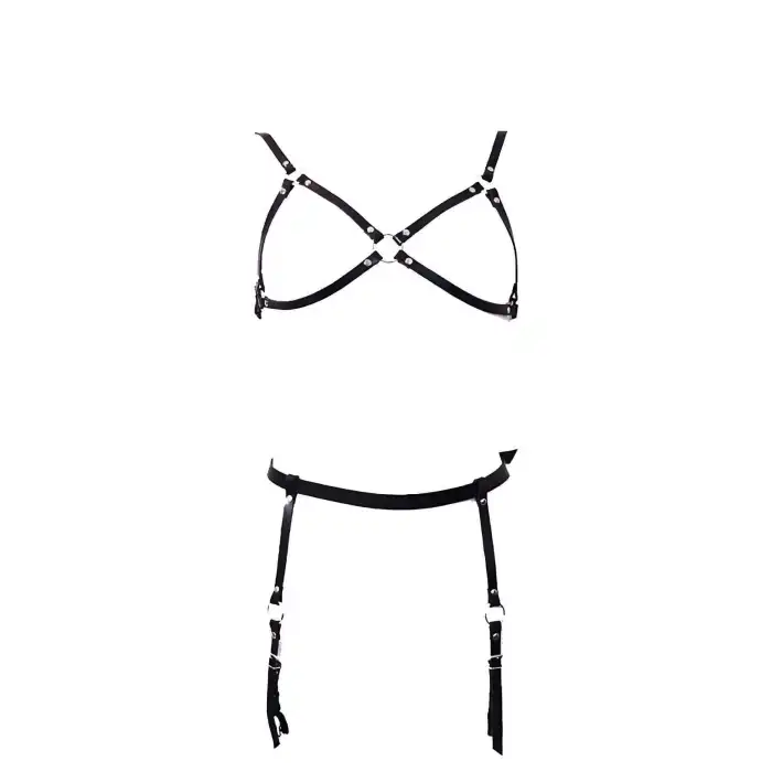 Deri Jartiyer Takım Harness - APFT228