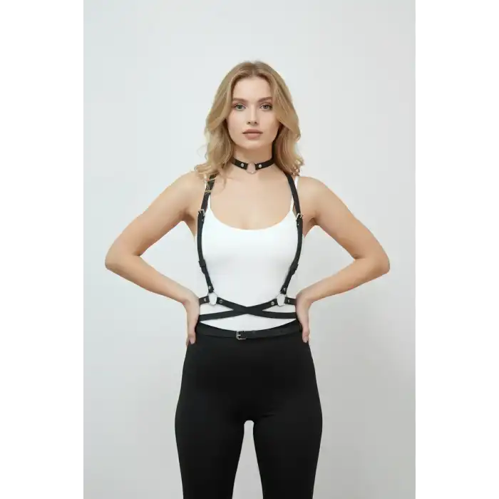 Deri Kemer, Elbise Kemeri ve Choker Takım - APFT632