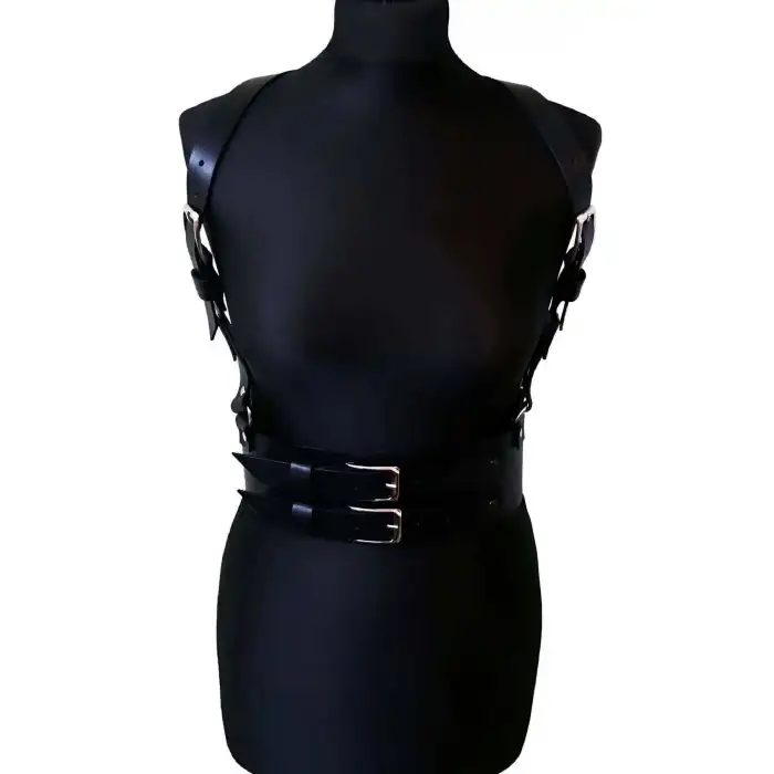 Deri Korse Harness, Şık Elbise Kemeri - APFT914