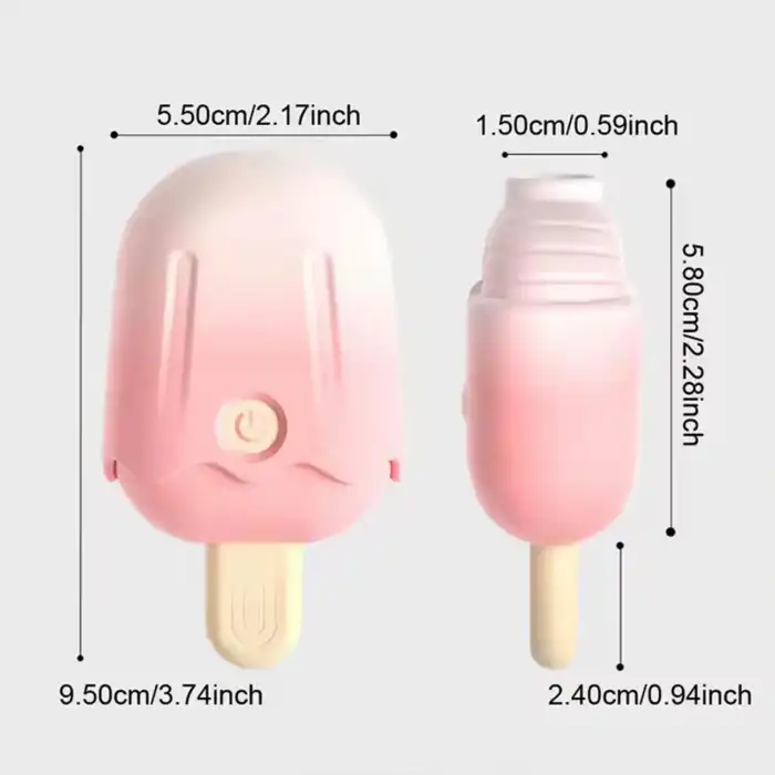 Dondurma Tasarımlı Emişli Vibratör