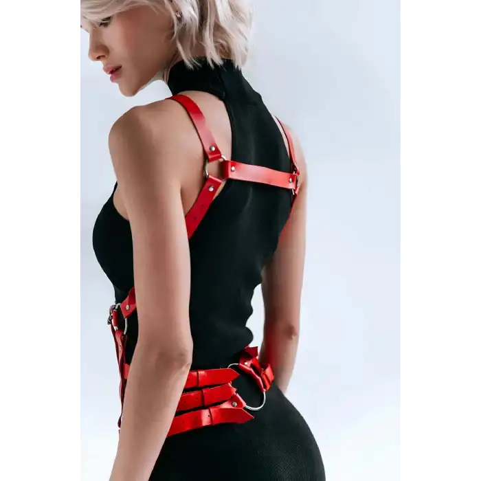 Elbise Üzeri Deri Kemer, Deri Elbise Kemeri, Deri Korse Harness - APFT1072