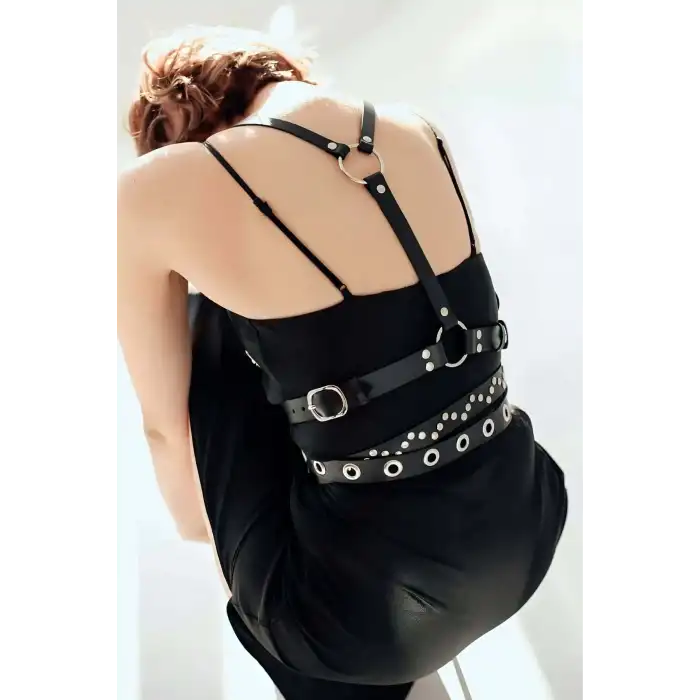 Elbise Üzeri Kemer, Şık Büyük Delik Detaylı Kemer Kemer - APFT890