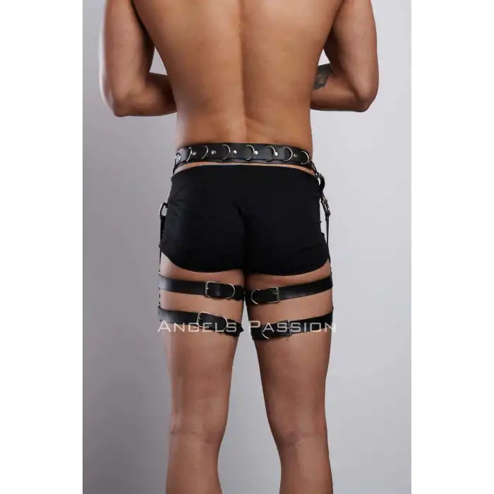 Erkek Bacak Harness, Bacak Pantolon Kemeri, Erkek Kısa Jartiyer - APFTM94