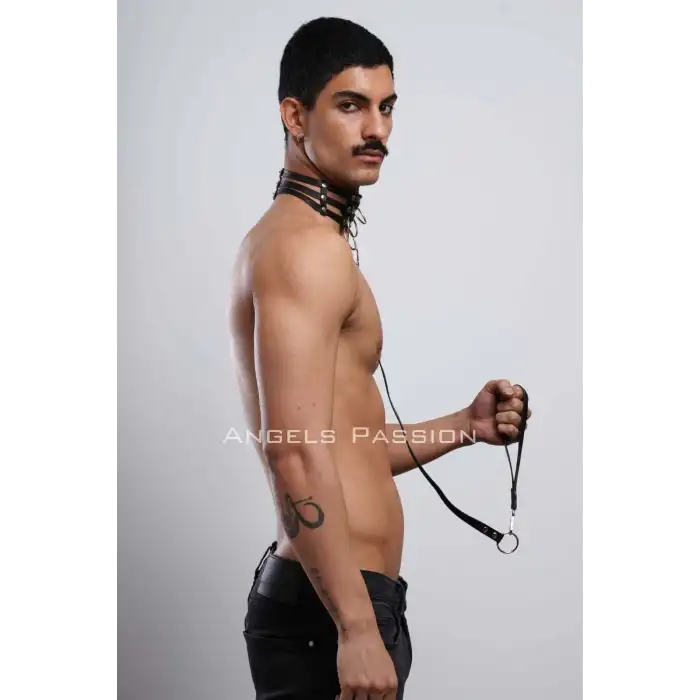 Erkek Choker - Tasma Set, Choker Harness Takım, Erkek Partywear - APFTM53