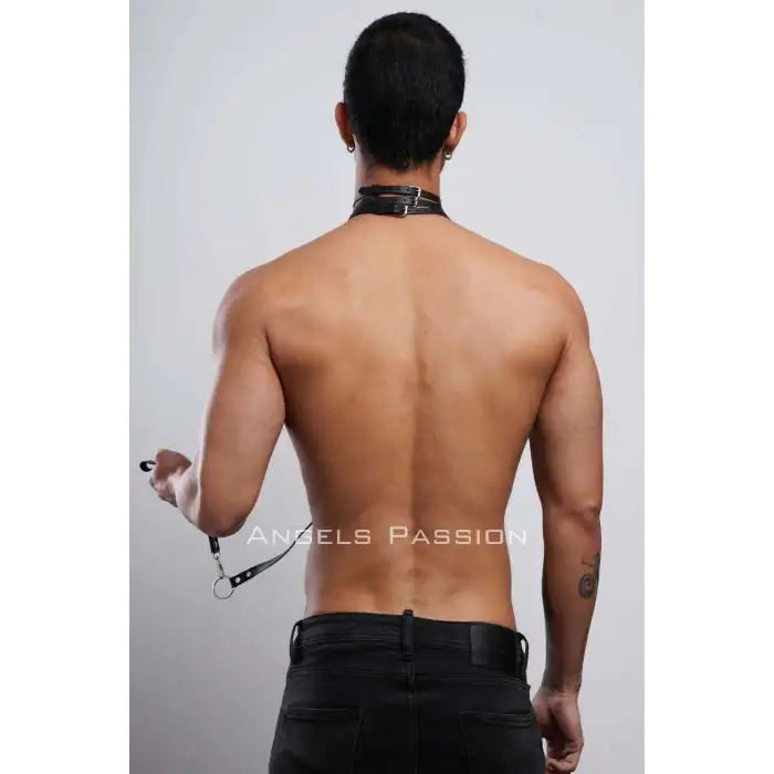 Erkek Choker - Tasma Set, Choker Harness Takım, Erkek Partywear - APFTM53