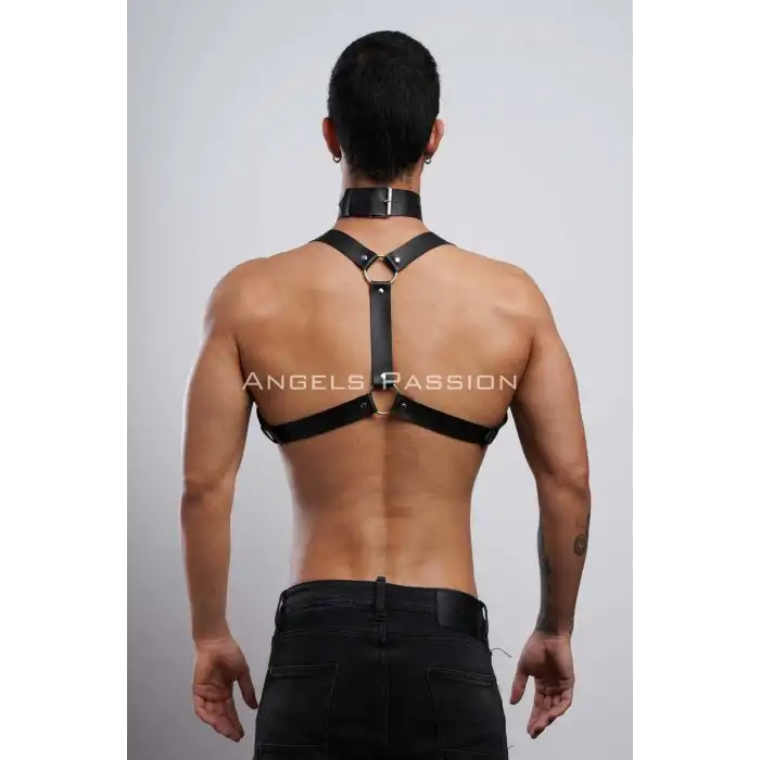 Erkek Choker ve Göğüs Harness, Erkek Parti Giyim - APFTM35