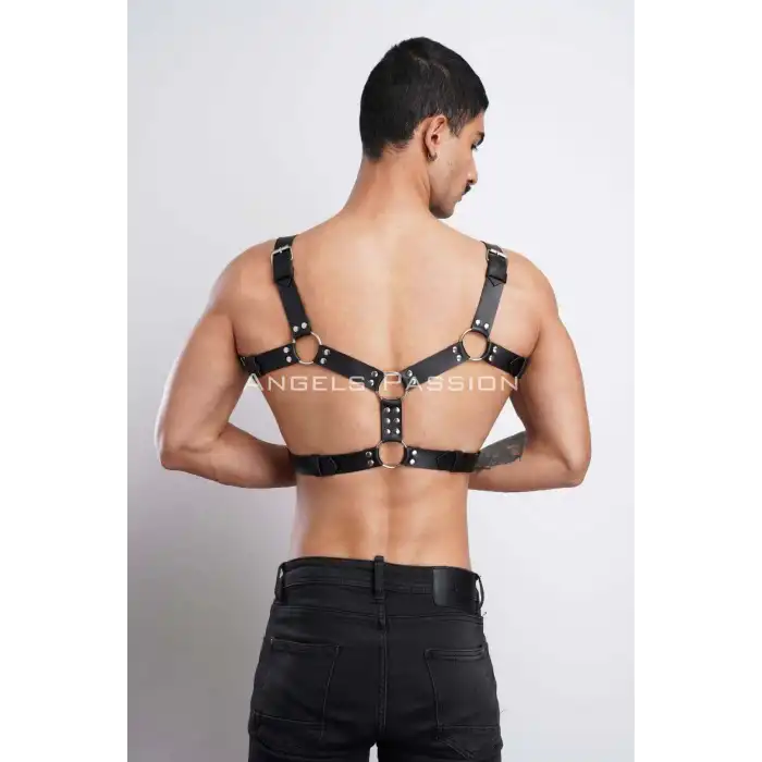Erkek Deri Göğüs Harness, Erkek Parti Akseuar, Partywear - APFTM78