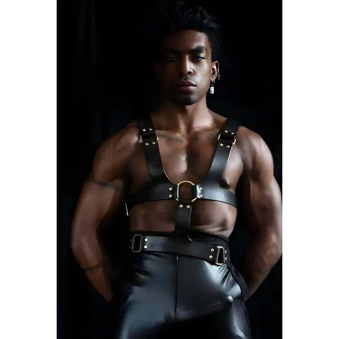 Erkek Deri Kemer, Şık Erkek Gömlek - T-Shirt Üzeri Kemer - APFTM119